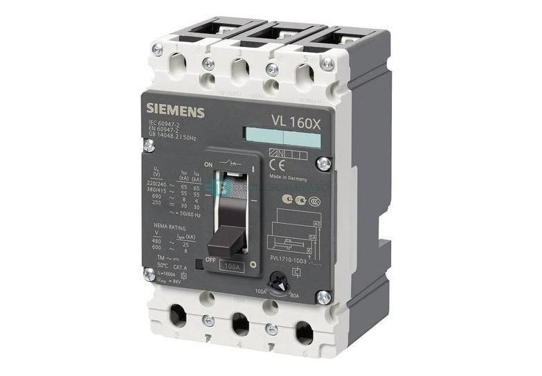 Cầu dao tự động dạng khối - MCCB 4P Siemens 3VL5763-2EJ46-0AA0, 500~630A, 70kA